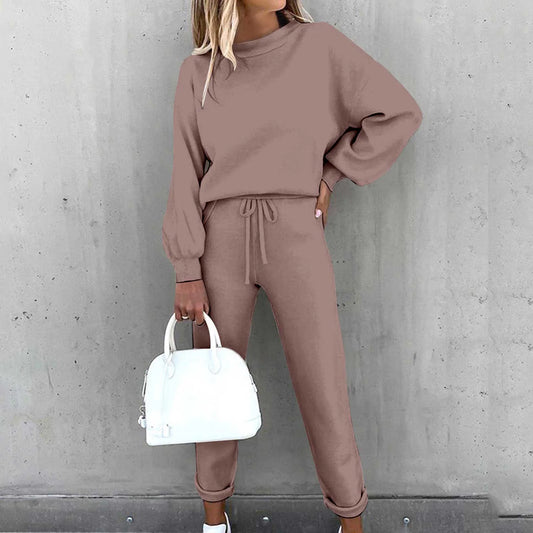 Sweatsuit Sets for Women 2 Piece Long Sleeve Sweatshirt Top and Jogger Pants Fall Activewear Lounge Sets Loose Fit Workout Sets Matching Tracksuit