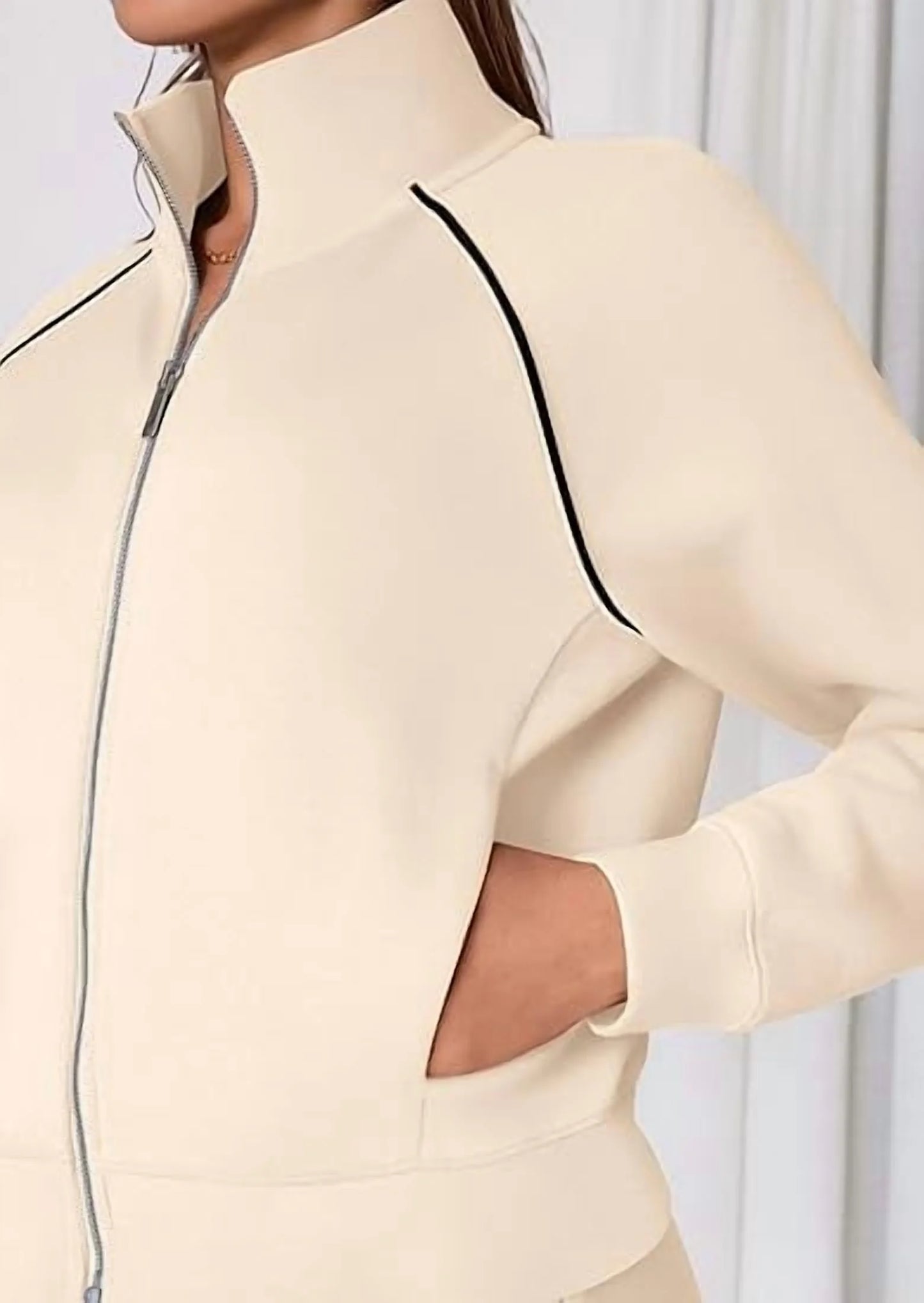 Womens 2 Piece Outfits Sweatsuits Fall Full Zip Sweatshirts Workout Pants Matching Lounge Sets Tracksuits