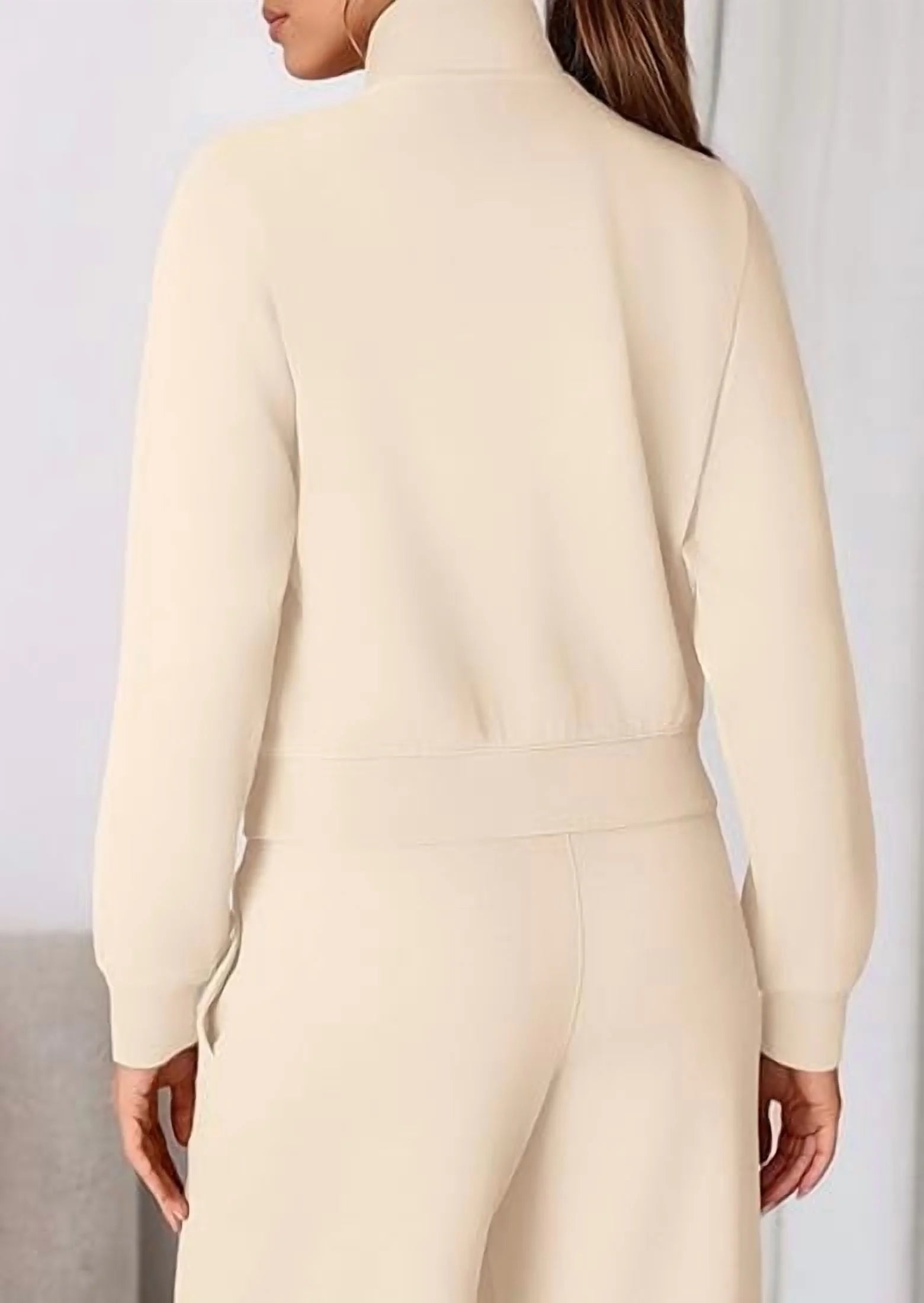 Womens 2 Piece Outfits Sweatsuits Fall Full Zip Sweatshirts Workout Pants Matching Lounge Sets Tracksuits