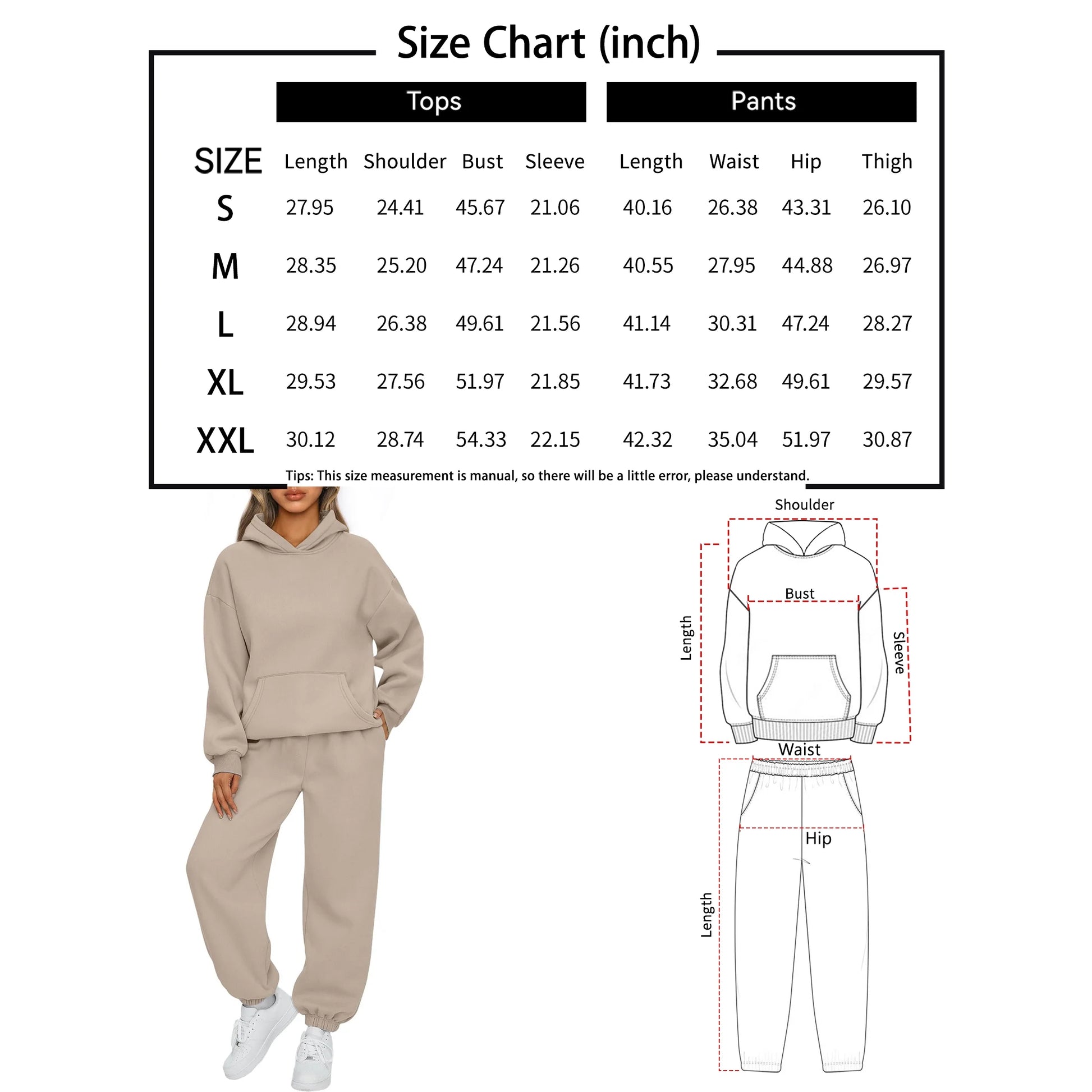 Lounge Sets for Women 2 Piece Sets Sweat Set Suits Sweatpants Womens Hoodies Outfits Clothes
